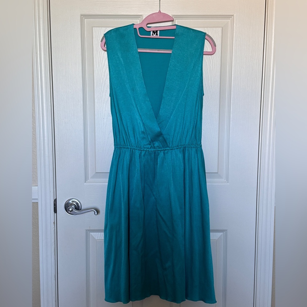 M Missoni Turquoise Sleeveless Dress